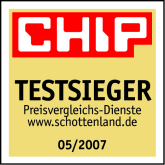 CHIP Testsieger: Schottenland.de